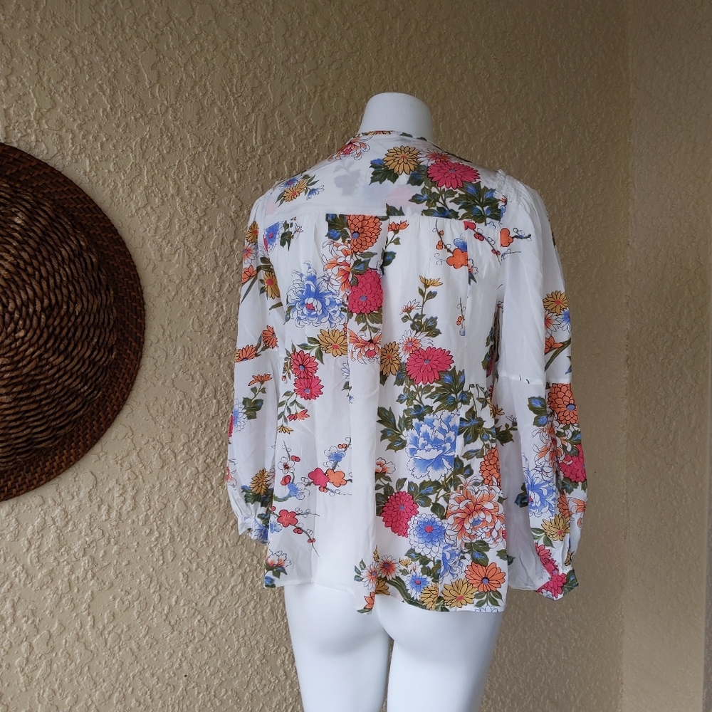 Isabel Marant Ivia Floral Silk Blouse - Picture 6 of 8